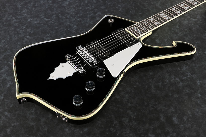 Ibanez Paul Stanley Ps10 Bk Japon Signature Hh Seymour Duncan Ht Eb - Black - Metalen elektrische gitaar - Variation 3