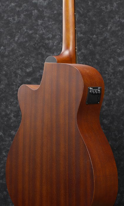 Ibanez Pc12mhce Opn Pf Series Grand Concert Cw Tout Sapele Nan - Open Pore Natural - Elektro-akoestische gitaar - Variation 1