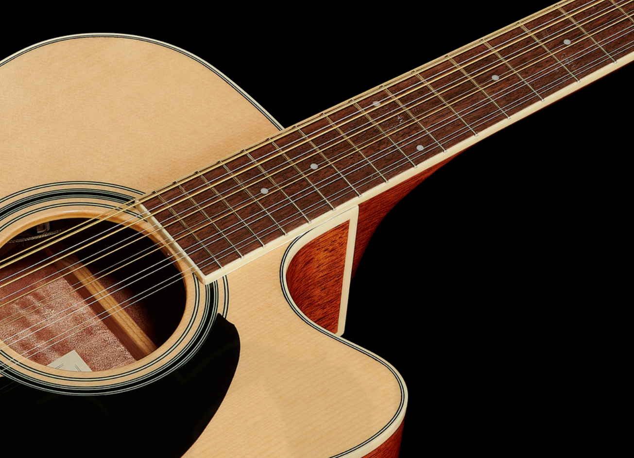 Ibanez Pf1512ece Nt Performance Dreadnought Cw 12c Epicea Acajou Lau - Natural - Folk gitaar - Variation 2