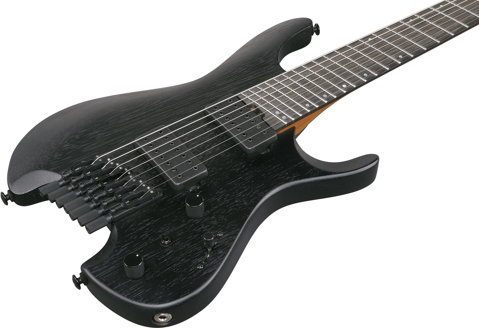 Ibanez Qx527b Wk Quest 7c 2h Ht Eb - Weathered Black - Double cut gitaar - Variation 2