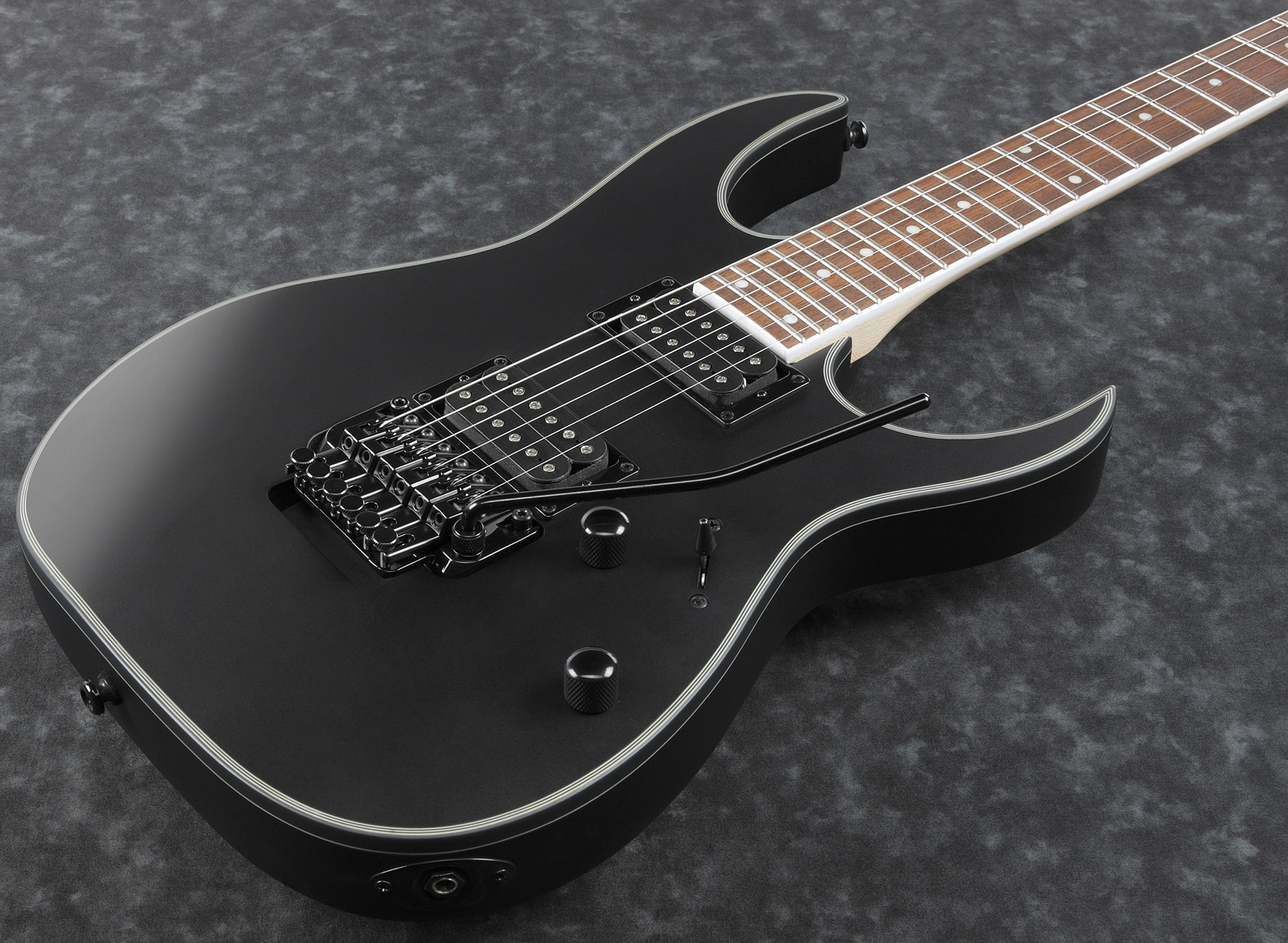 Ibanez Rg320exz Bkf Standard Fr Hh Jat - Black Flat - Elektrische gitaar in Str-vorm - Variation 2