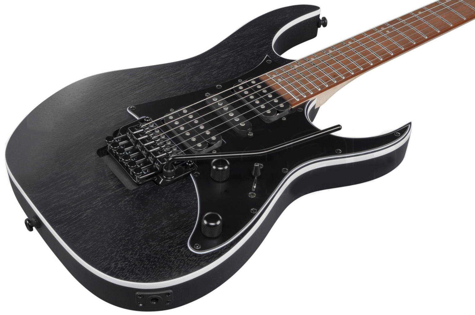 Ibanez Rg450b Wk Standard Hsh Trem Jat - Weathered Black - Elektrische gitaar in Strat vorm - Variation 1