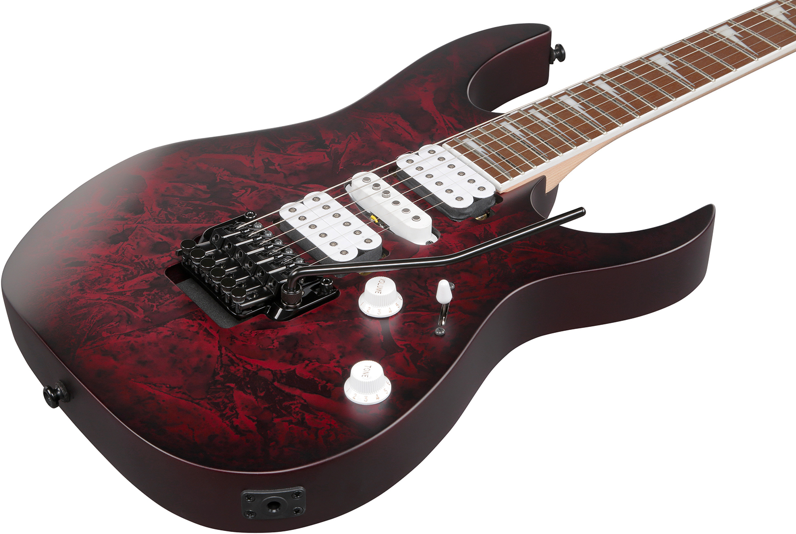 Ibanez Rg470dxw Wzm Standard Hsh Fr Jat - Wine Red Frozen Matte - Elektrische gitaar in Strat vorm - Variation 2