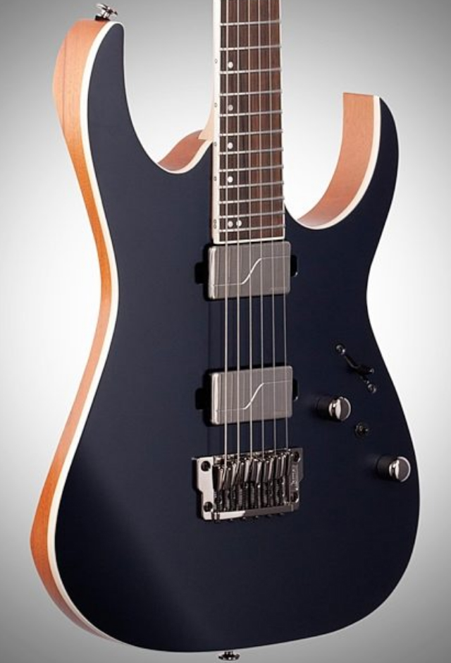 Ibanez Rg5121 Dbf Prestige Jap Hh Fishman Fluence Ht Eb - Dark Tide Blue Flat - Elektrische gitaar in Str-vorm - Variation 2