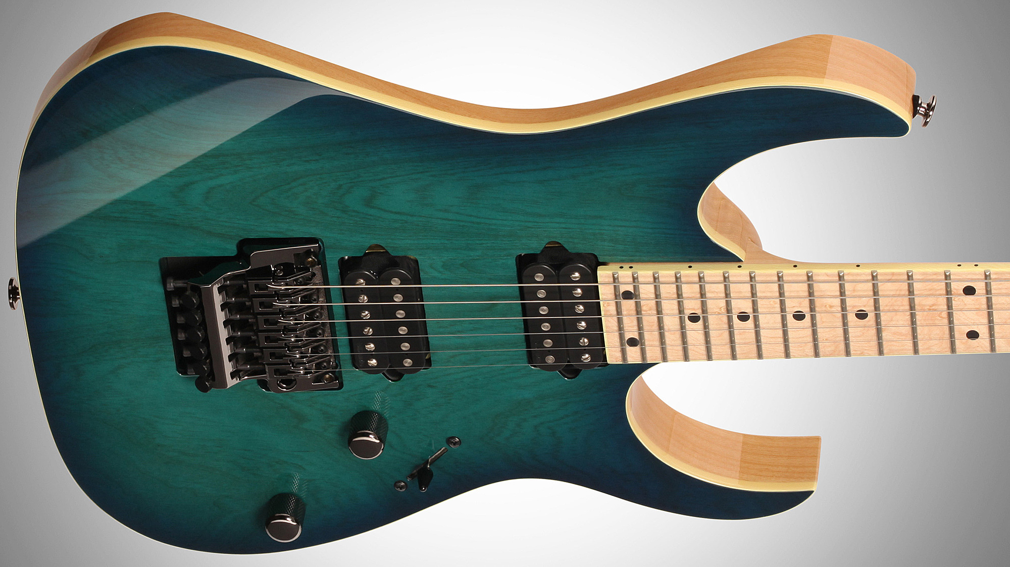 Ibanez Rg652ahm Ngb Prestige Japon Hh Dimarzio Fr Mn - Nebula Green Burst - Elektrische gitaar in Str-vorm - Variation 3