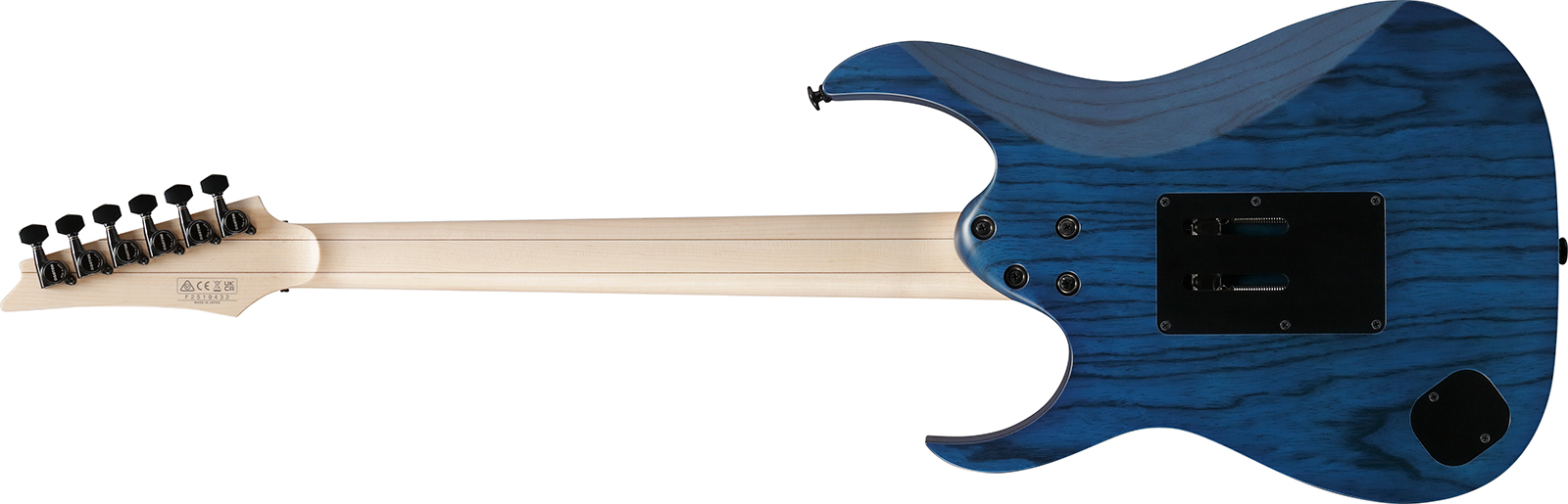 Ibanez Rg653dx Tdf Prestige Jap 2h Rw - Transparent Deep Blue Flat - Elektrische gitaar in Strat vorm - Variation 1
