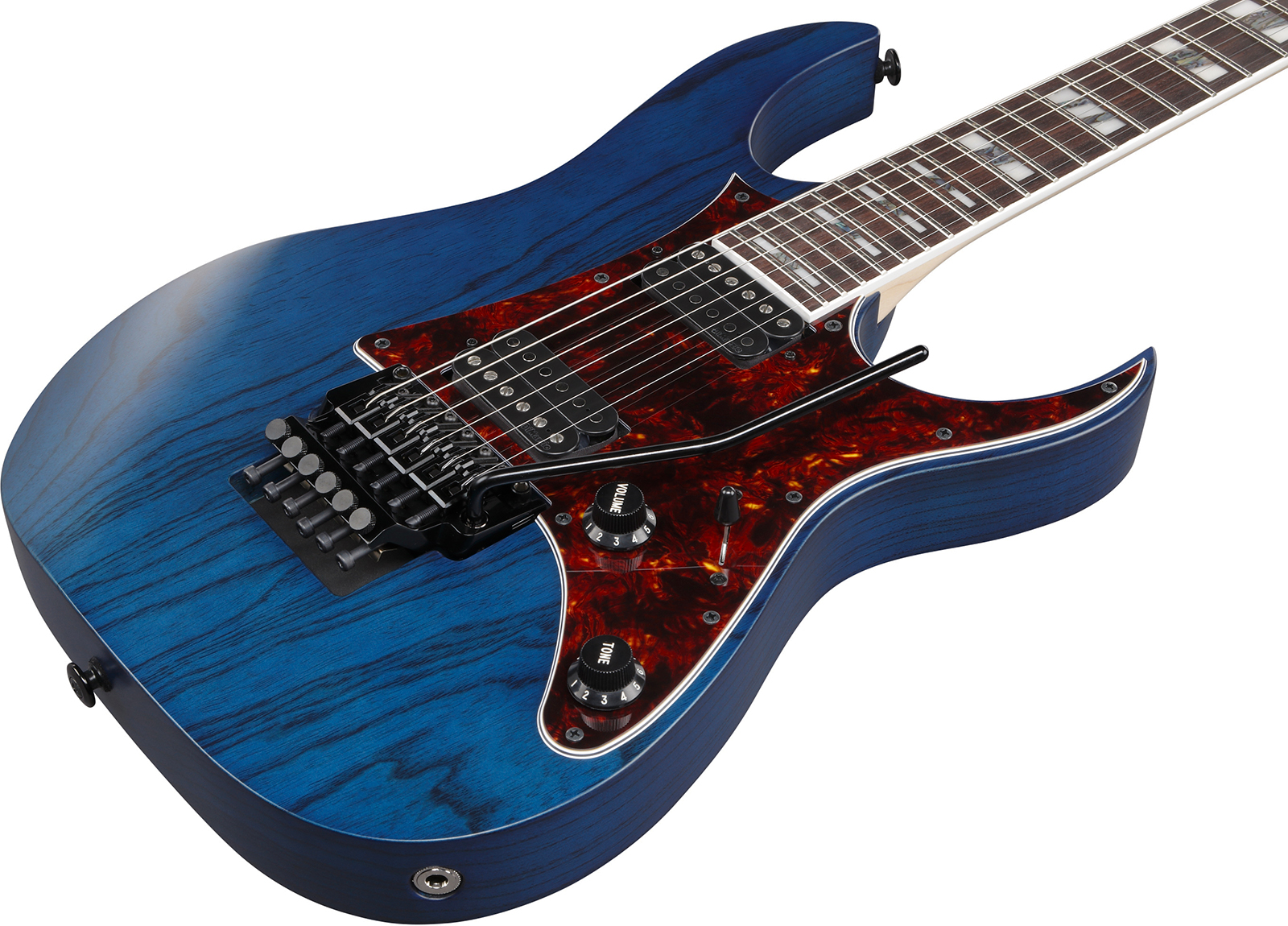 Ibanez Rg653dx Tdf Prestige Jap 2h Rw - Transparent Deep Blue Flat - Elektrische gitaar in Strat vorm - Variation 2