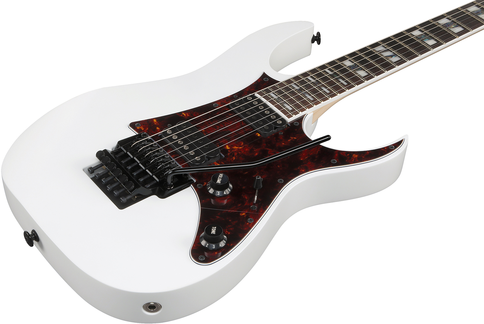 Ibanez Rg653dx Whf Prestige Jap 2h Dimarzio Fr Rw - White Flat - Elektrische gitaar in Strat vorm - Variation 2