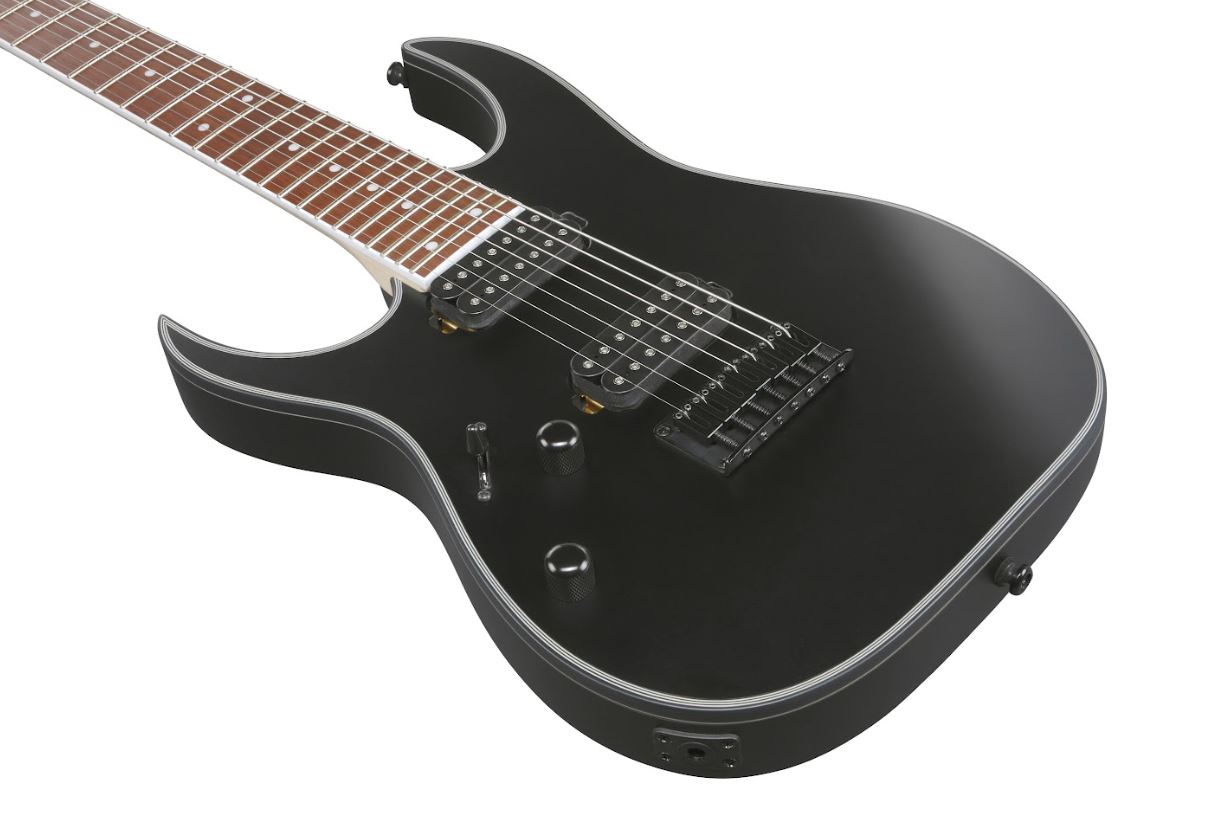 Ibanez Rg7421exlbkf Gaucher Ht Hh Ja - Black Flat - Elektrische gitaar in Str-vorm - Variation 2