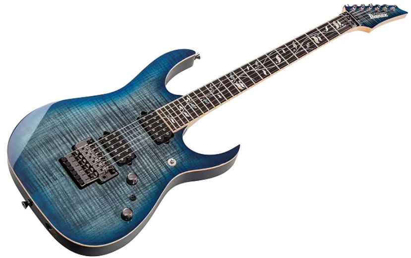 Ibanez Rg8520 Sde Prestige Japon Hh Dimarzio Fr Eb +etui - Sodalite - Elektrische gitaar in Strat vorm - Variation 2