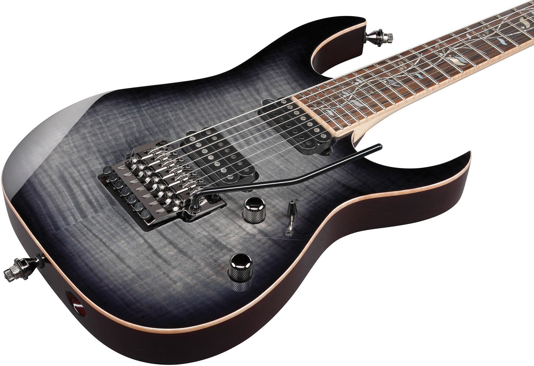 Ibanez Rg8527 Bre J.custom Jap 7c 2h Dimarzio Fr Eb - Black Rutile - 7-snarige elektrische gitaar - Variation 2