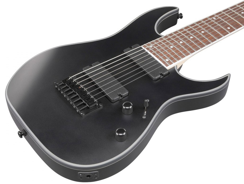 Ibanez Rg8ex Bkf Standard 8c 2h Ht Jat - Black Flat - Bariton elektrische gitaar - Variation 2