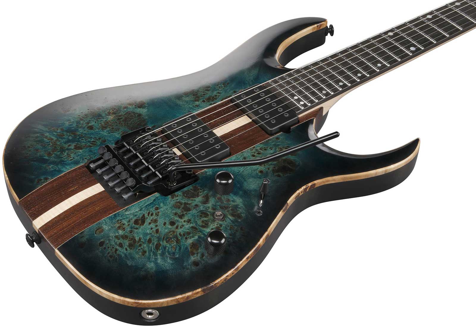 Ibanez Rga20p1pb Cul Premium 2h Dimarzio Fr Eb - Cosmic Blue Burst Low Gloss - Elektrische gitaar in Strat vorm - Variation 2