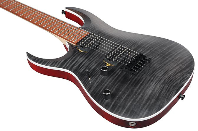 Ibanez Rga42fml Tgf Lh Standard Gaucher 2h Ht Rw - Transparent Grey Flat - Elektrische gitaar in Str-vorm - Variation 2