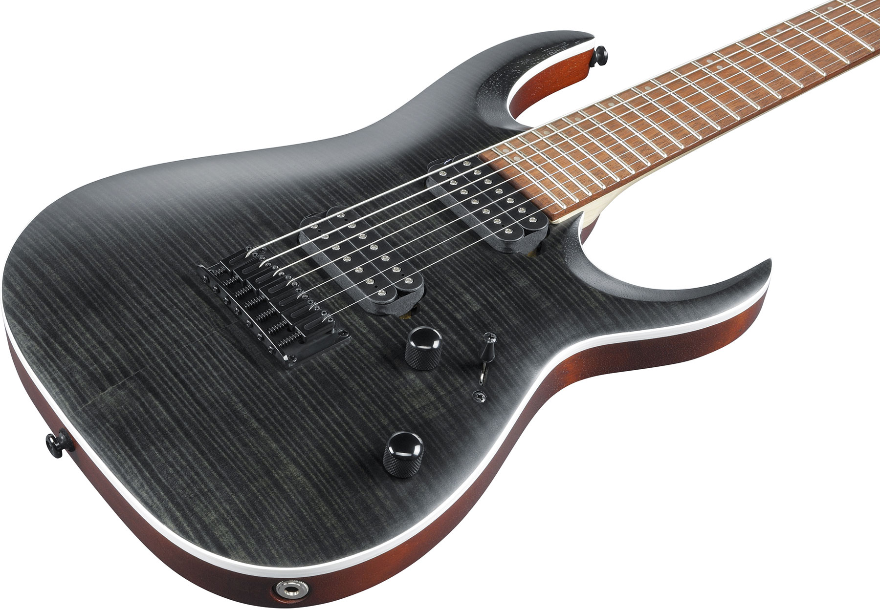 Ibanez Rga742fm Tgf Standard Hh Ht Jat - Transparent Gray Flat - 7-snarige elektrische gitaar - Variation 2