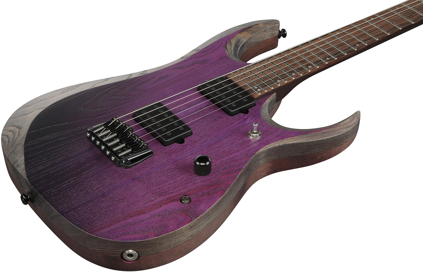 Ibanez Rgd621ah Mnf Iron Label Baryton 2h Dimarzio Ht Eb - Midnight Shade Flat - Bariton elektrische gitaar - Variation 2