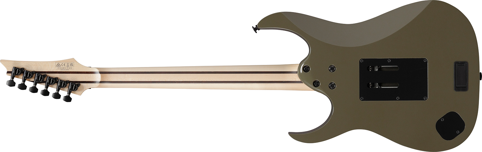 Ibanez Rgr5130r Km Prestige Jap 2h Fishman Fluence  Fr Rw - Khaki Metallic - Elektrische gitaar in Strat vorm - Variation 1