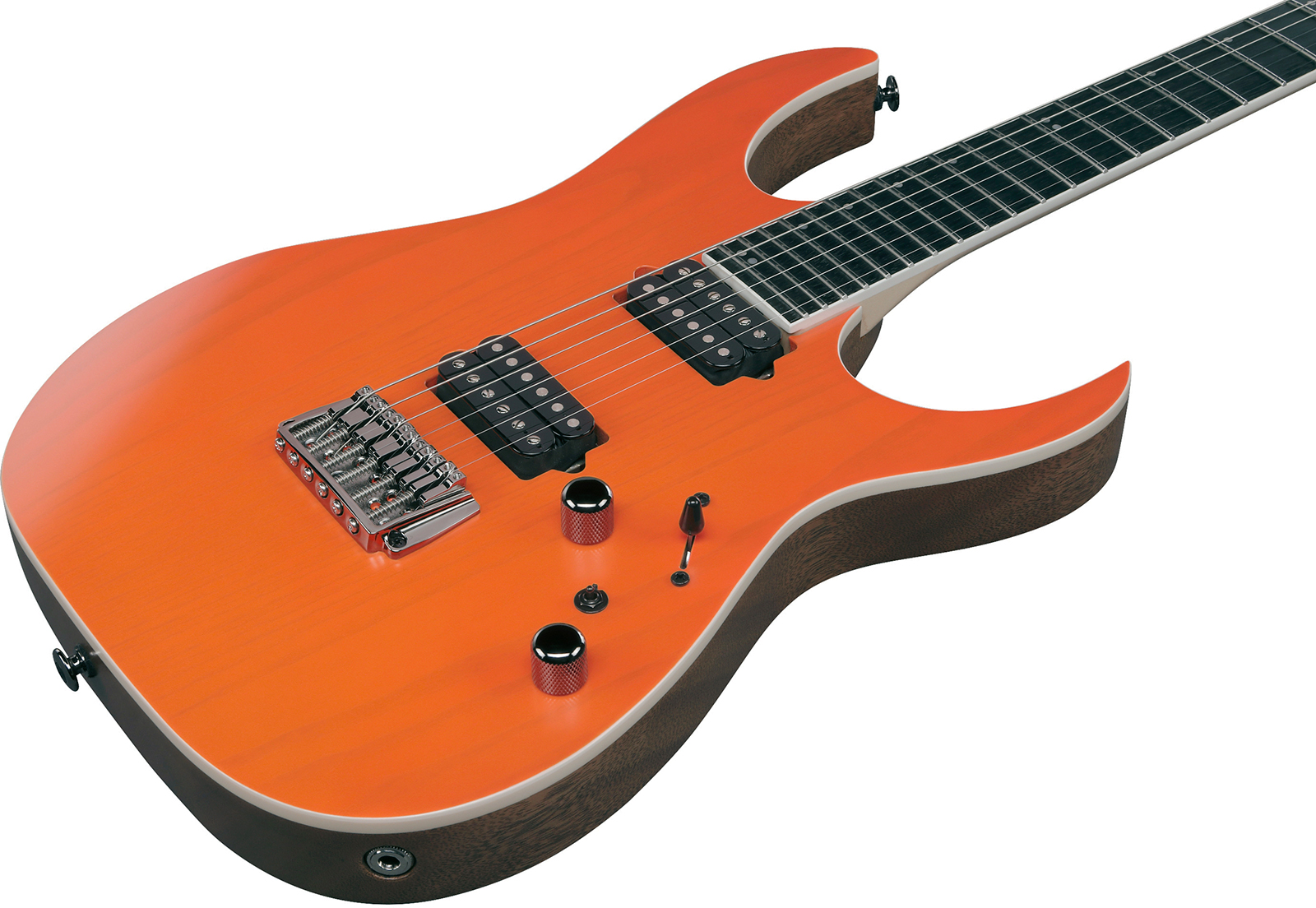Ibanez Rgr5221r Tfr Prestige Jap 2h Bare Knuckle Ht Rw - Transparent Fluorescent Orange - Elektrische gitaar in Strat vorm - Variation 2
