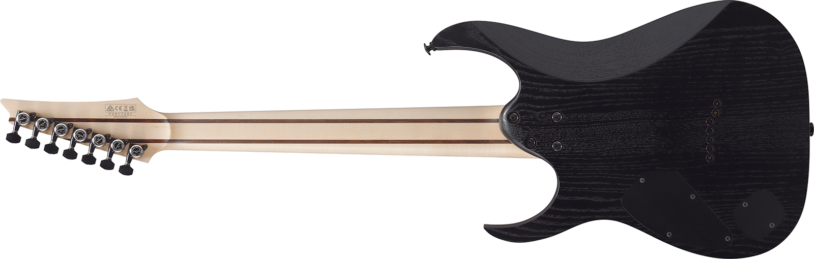 Ibanez Rgr762ahbf Wk Prestige Jap 7c 2h Dimarzio Ht Rw - Weathered Black - Elektrische gitaar in Strat vorm - Variation 1