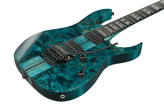 Ibanez Rgt1220pbk Col Premium 2h Dimarzio Fr Eb - Cosmic Blue Low Gloss - Elektrische gitaar in Strat vorm - Variation 2