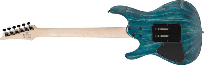 Ibanez S520ah Obf Sabre Premium 2h Trem Rw - Cosmic Blue Flat - Elektrische gitaar in Strat vorm - Variation 1