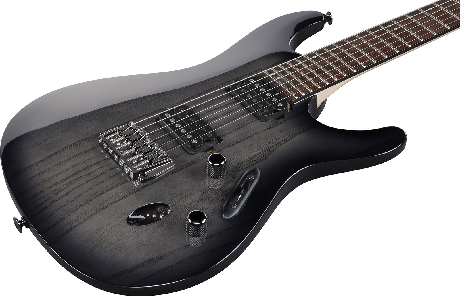 Ibanez S6621ah Tgb Prestige Jap 2h Ht Rw - Transparent Grey Burst - Elektrische gitaar in Strat vorm - Variation 2