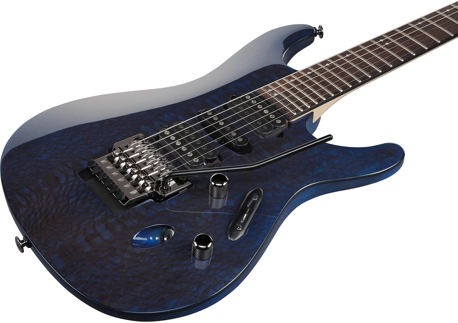 Ibanez S6670sk Dub Prestige Jap Hsh Dimarzio Fr Rw - Dark Ultramarine Blue - Elektrische gitaar in Strat vorm - Variation 2