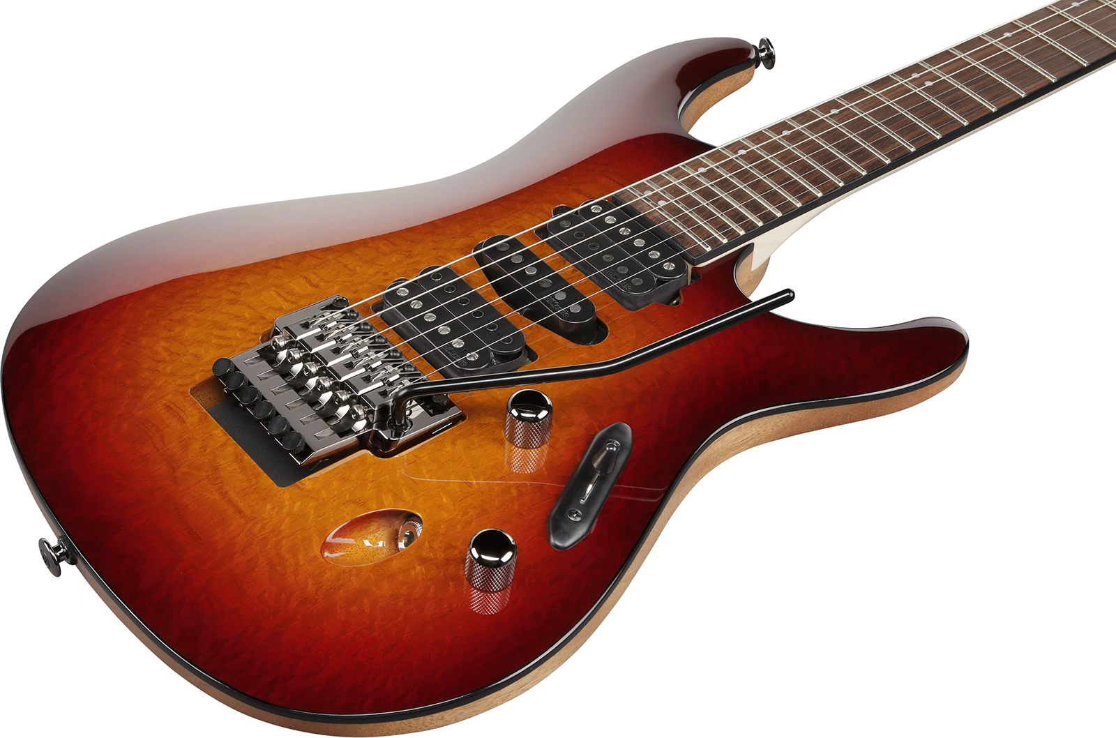 Ibanez S6670sk Stb Prestige Jap Hsh Dimarzio Fr Rw - Sunset Burst - Elektrische gitaar in Strat vorm - Variation 2