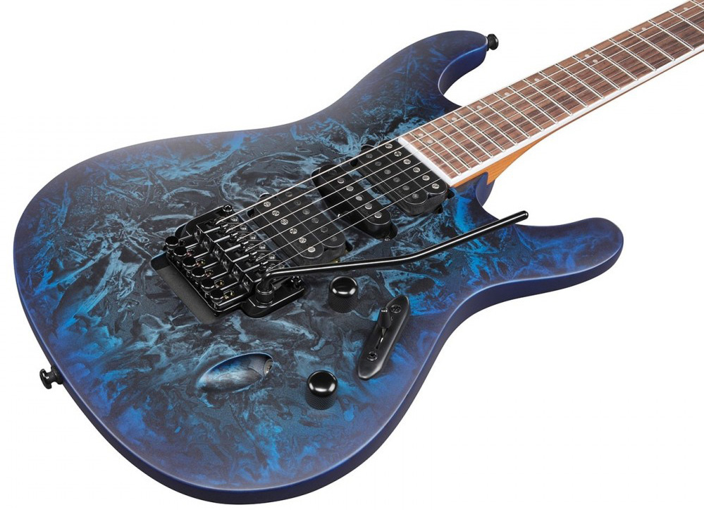 Ibanez S770 Czm Sabre Standard Hsh Dimarzio Fr Rw - Cosmic Blue Frozen Matte - Elektrische gitaar in Str-vorm - Variation 2