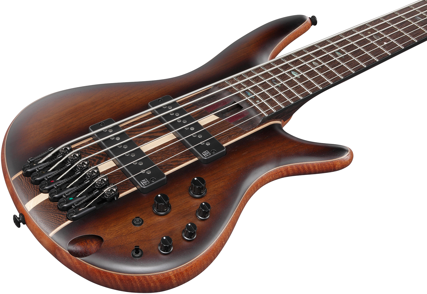 Ibanez Sr1356b Duf Premium 6c Active Pp - Dual Mocha Burst Flat - Solid body elektrische bas - Variation 2