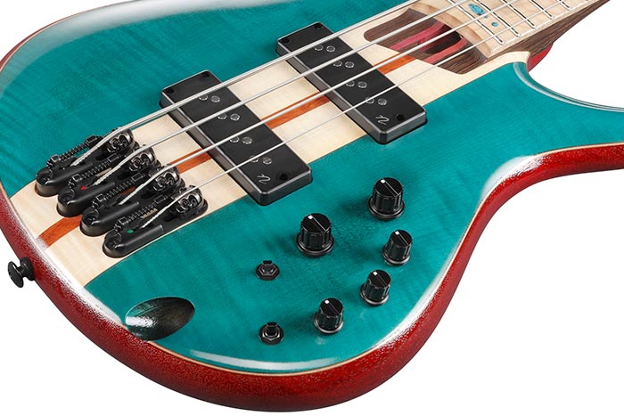 Ibanez Sr1420b Cgl Premium Active Mn - Caribbean Green - Solid body elektrische bas - Variation 3