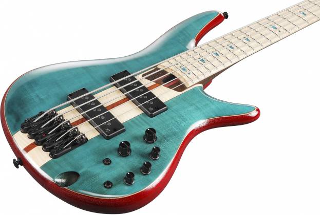 Ibanez Sr1425b Cgl Premium 5c Active Mn - Caribbean Green - Solid body elektrische bas - Variation 2