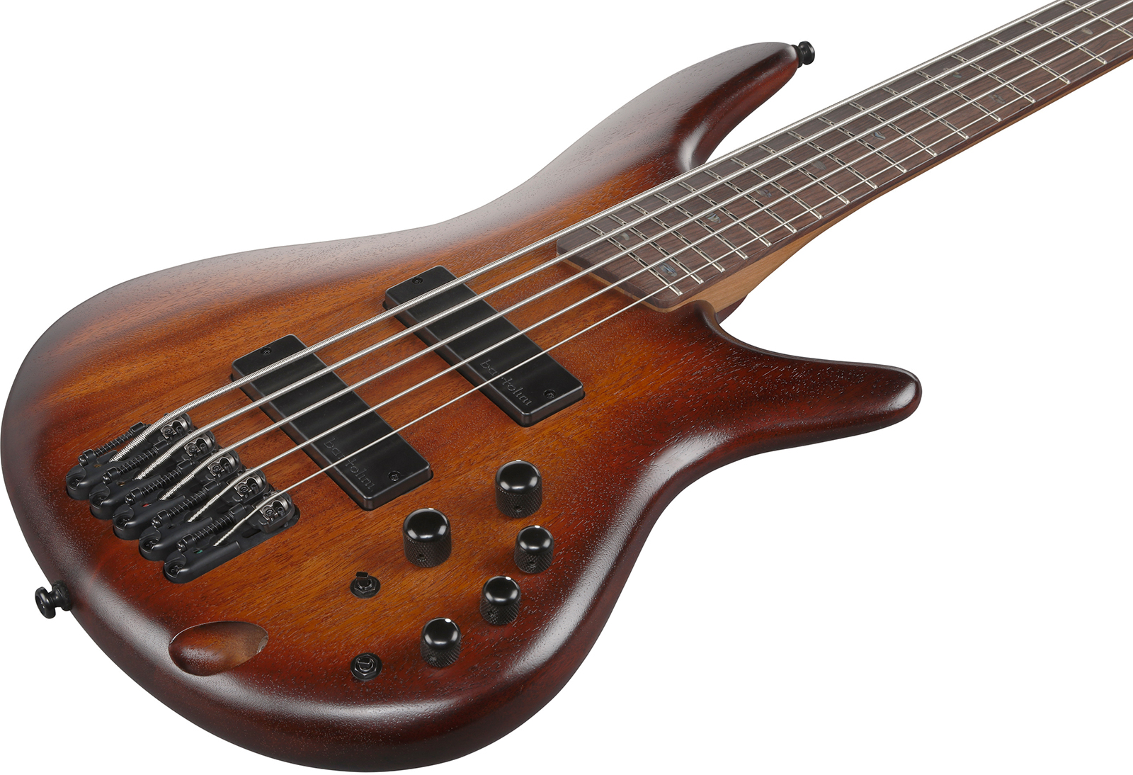 Ibanez Sr505a Mhl Standard 5c Active Bartolini Rw - Mahogany Brown Burst Low Gloss - Solid body elektrische bas - Variation 2