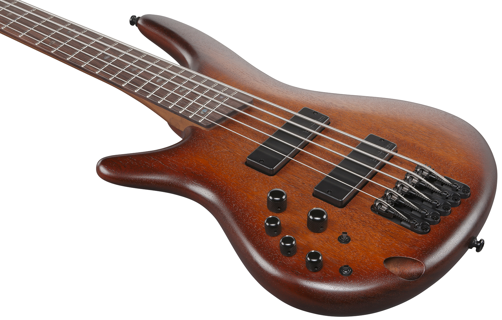Ibanez Sr505al Mhl Standard 5c Gaucher Active Bartolini Rw - Mahogany Brown Burst Low Gloss - Solid body elektrische bas - Variation 2