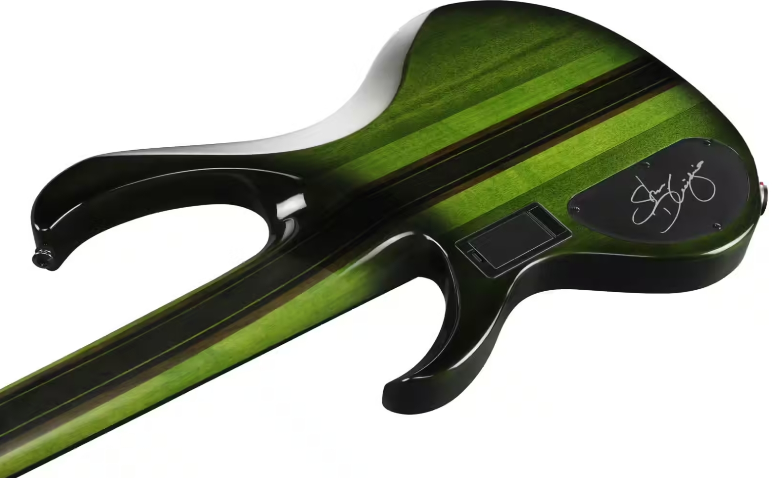 Ibanez Steve Di Giorgio Sdgb1 Dmt Signature Fretless 5c Active Ebo - Dark Moss Burst - Solid body elektrische bas - Variation 3