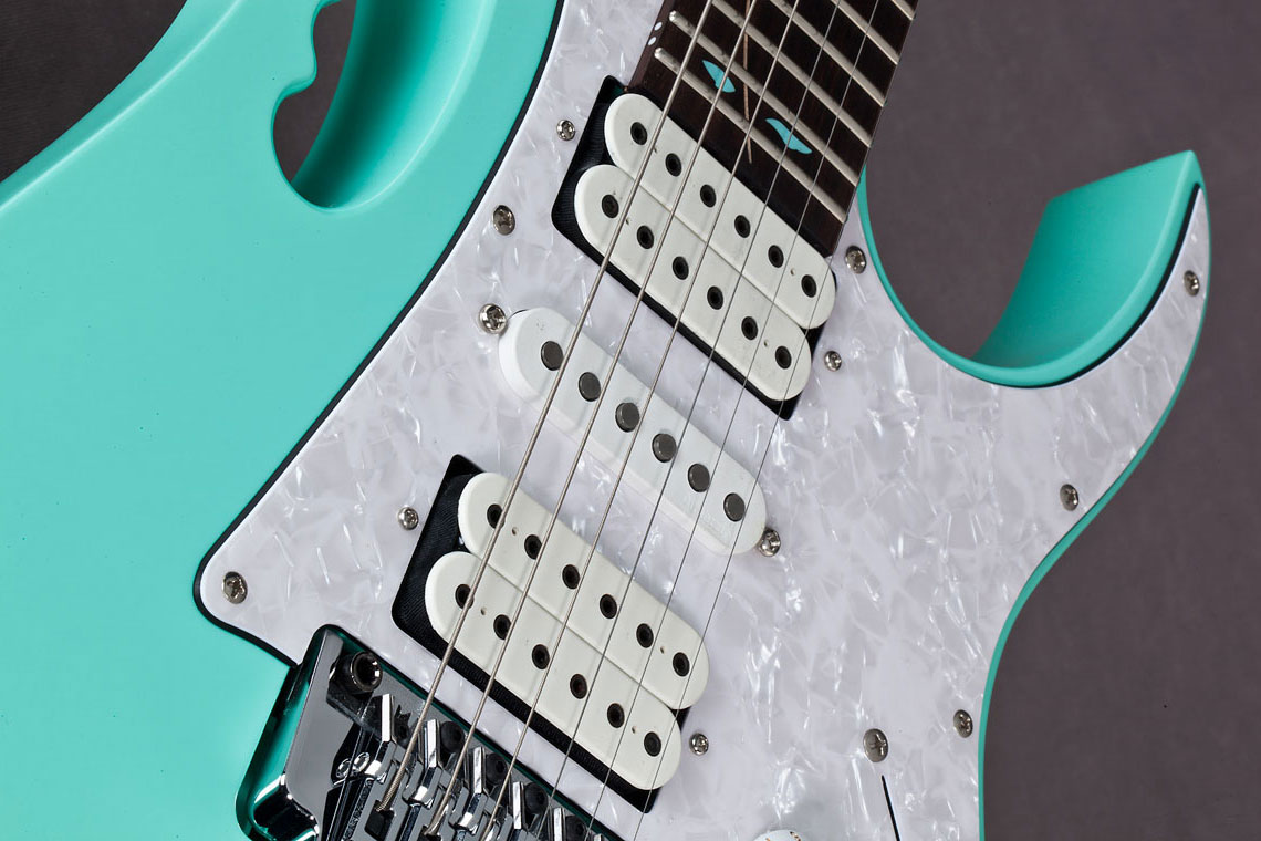 Ibanez Steve Vai Jem70v Sfg Premium Hsh Dimarzio Fr - Sea Foam Green - Elektrische gitaar in Str-vorm - Variation 2