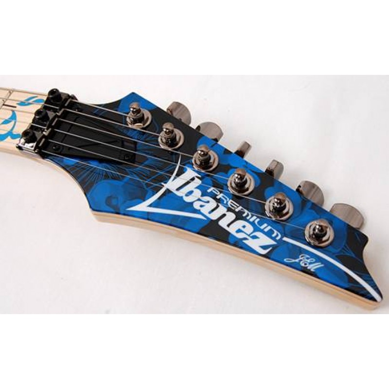 Ibanez Steve Vai Jem77p Bfp Premium Hsh Fr Mn - Blue Floral Pattern - Elektrische gitaar in Str-vorm - Variation 4