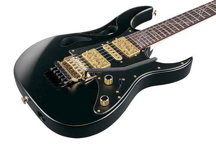 Ibanez Steve Vai Pia3761 Xb Signature Jap 2h Dimarzio Fr Rw - Onyx Black - Elektrische gitaar in Str-vorm - Variation 2