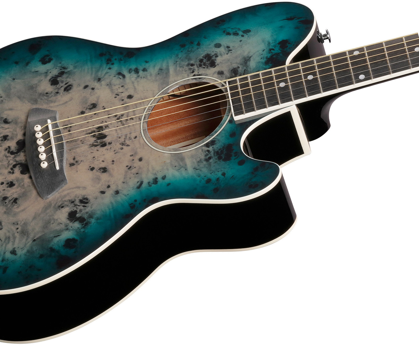 Ibanez Tcy10pa Cbs Talman Cw Tilleul Sapele Pur - Cosmic Blue Starburst - Folk gitaar - Variation 2