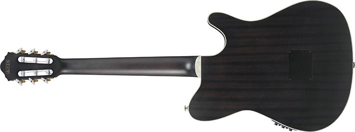 Ibanez Tim Henson Tod10n Tkf Ind Signature Lh Gaucher Epicea Sapele Rw - Transparent Black Flat - Klassieke gitaar 4/4 - Variation 1