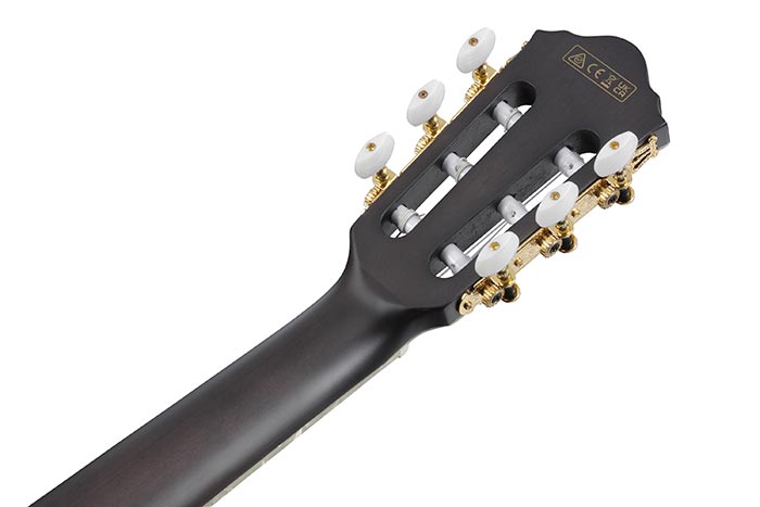 Ibanez Tim Henson Tod10n Tkf Ind Signature Lh Gaucher Epicea Sapele Rw - Transparent Black Flat - Klassieke gitaar 4/4 - Variation 3
