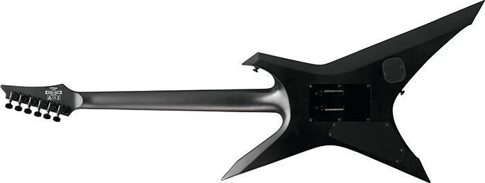 Ibanez Xptb620 Bkf Iron Label Hh Dimarzio Fr Eb - Black Flat - Metalen elektrische gitaar - Variation 1