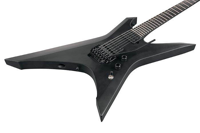 Ibanez Xptb620 Bkf Iron Label Hh Dimarzio Fr Eb - Black Flat - Metalen elektrische gitaar - Variation 2