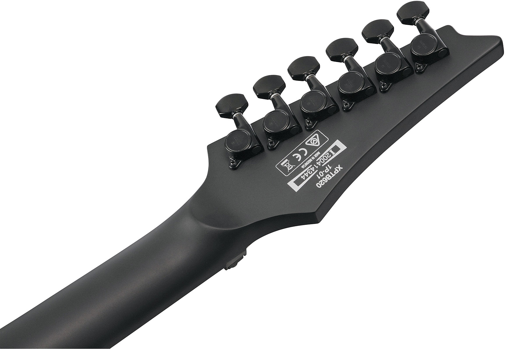 Ibanez Xptb620 Bkf Iron Label Hh Dimarzio Fr Eb - Black Flat - Metalen elektrische gitaar - Variation 3