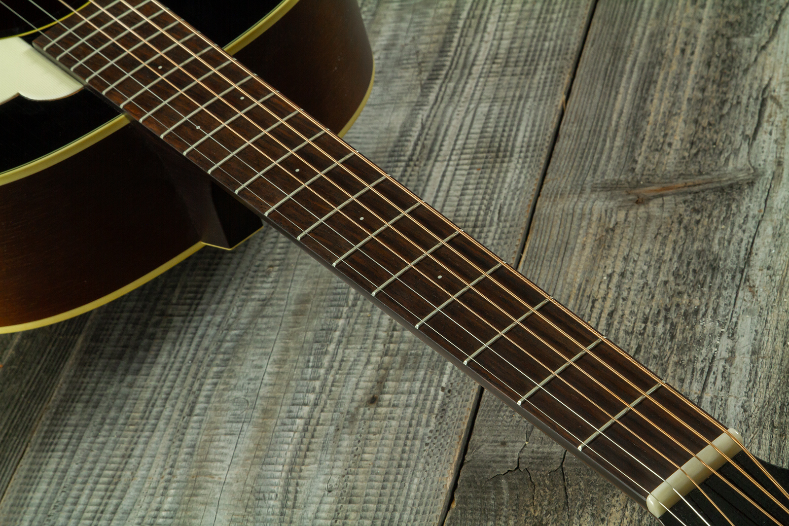 Iris Df Dreadnought Epicea Acajou Rw #1435 - Relic Tobacco Burst - Folk gitaar - Variation 4