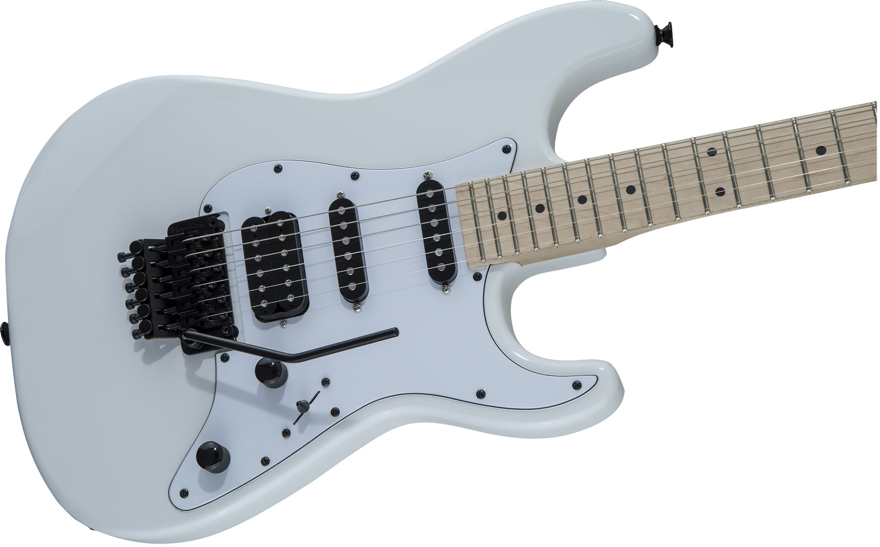 Jackson Adrian Smith Sdxm San Dimas Signature Hss Fr Mn - Snow White - Elektrische gitaar in Str-vorm - Variation 2