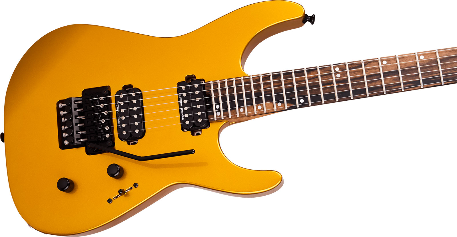 Jackson American Virtuoso Usa 2h Seymour Duncan Fr Eb - Gold Rush - Metal elektrische gitaar - Variation 2
