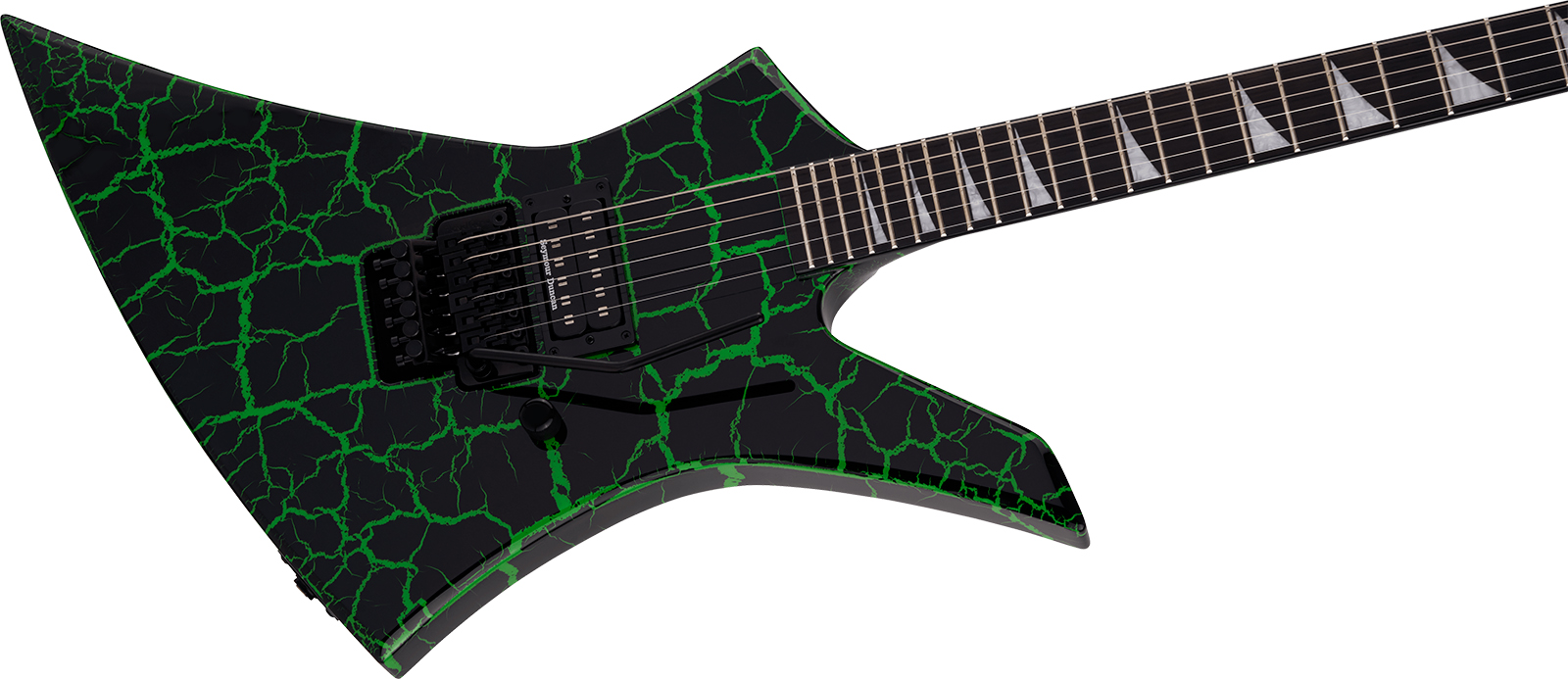 Jackson Brandon Ellis Kelly Pro Signature 1h Seymour Duncan Fr Eb - Green Crackle - Metal elektrische gitaar - Variation 2