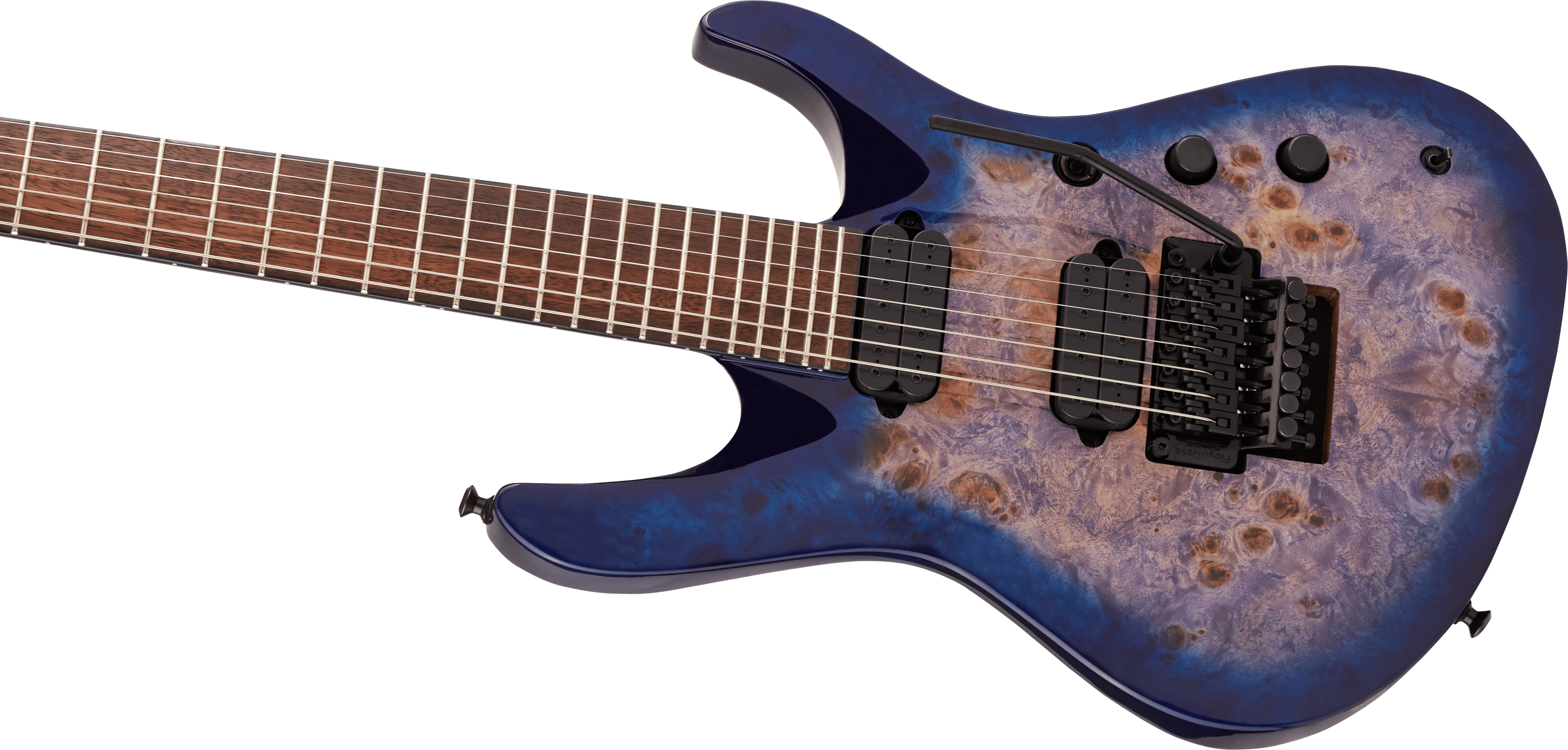 Jackson Chris Broderick Soloist 7 Pro Signature 2h Dimarzio Fr Lau - Trans Blue Poplar - 7-snarige elektrische gitaar - Variation 3