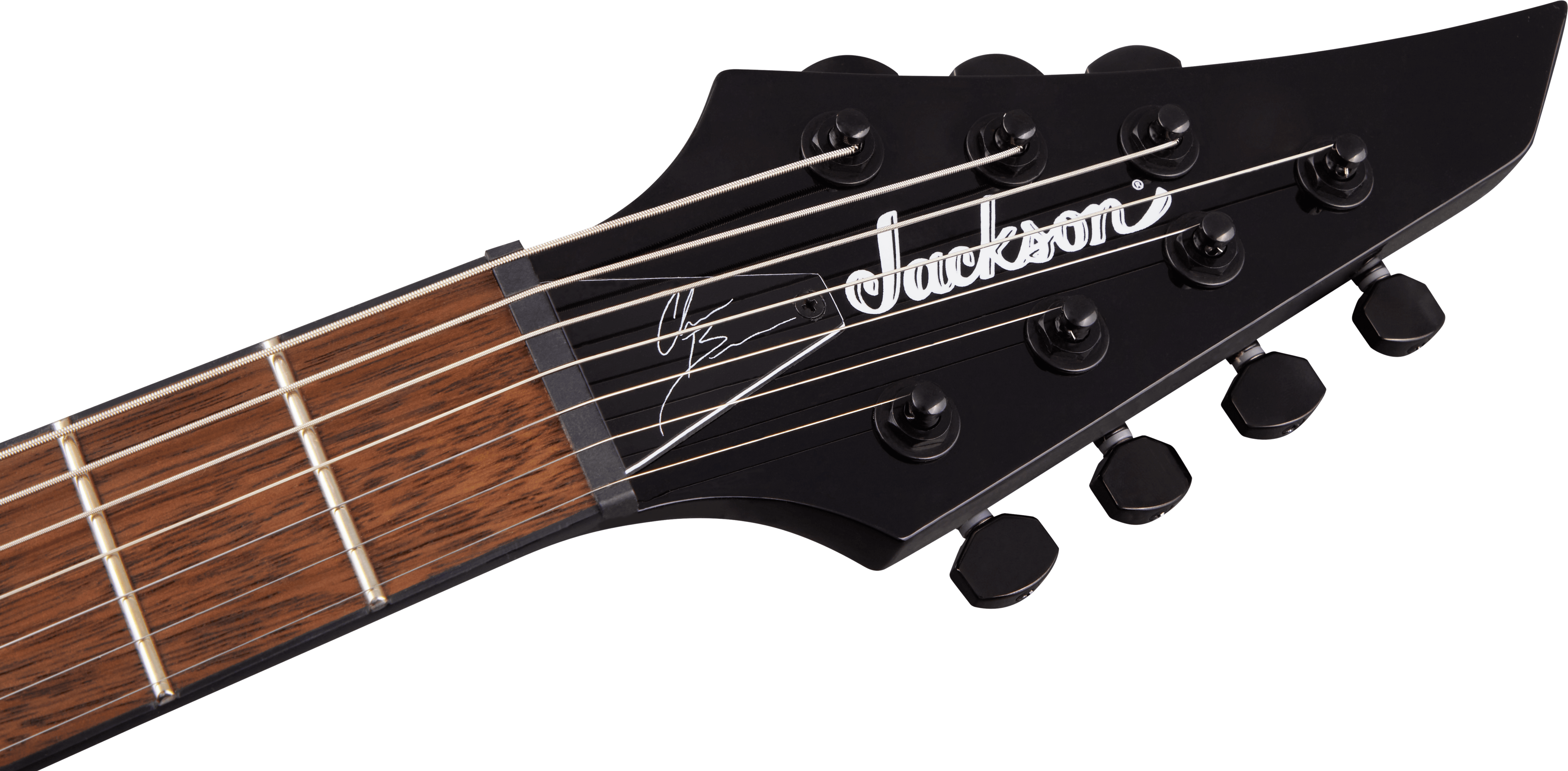 Jackson Chris Broderick Soloist 7 Pro 2h Dimarzio Ht Lau - Gloss Black - 7-snarige elektrische gitaar - Variation 4